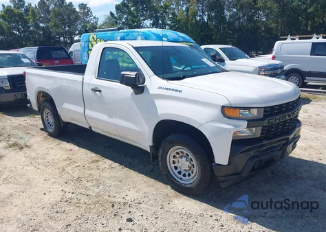 2021 Chevrolet Silverado 1500 2Wd Long Bed Wt из США, поврежденный, VIN 3GCNWAEH7MG363289